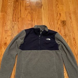 Grey North Face Fleece Quarter Zip